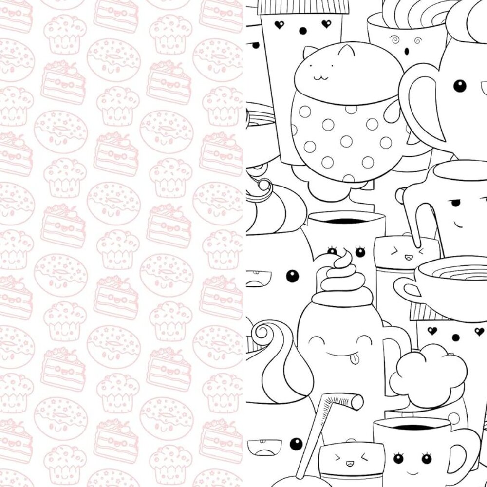 NEWCute Kawaii Coloring Coloring Book - Picture 5 of 6